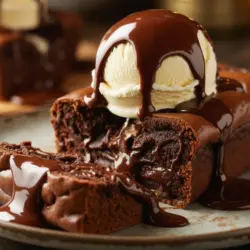 Gooey Brown Butter Hot Fudge Brownie Loaf recipe card