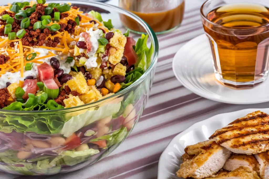 Southern-Style Cornbread Salad with BBQ Ranch Dressing 4 bbq ranch dressing
