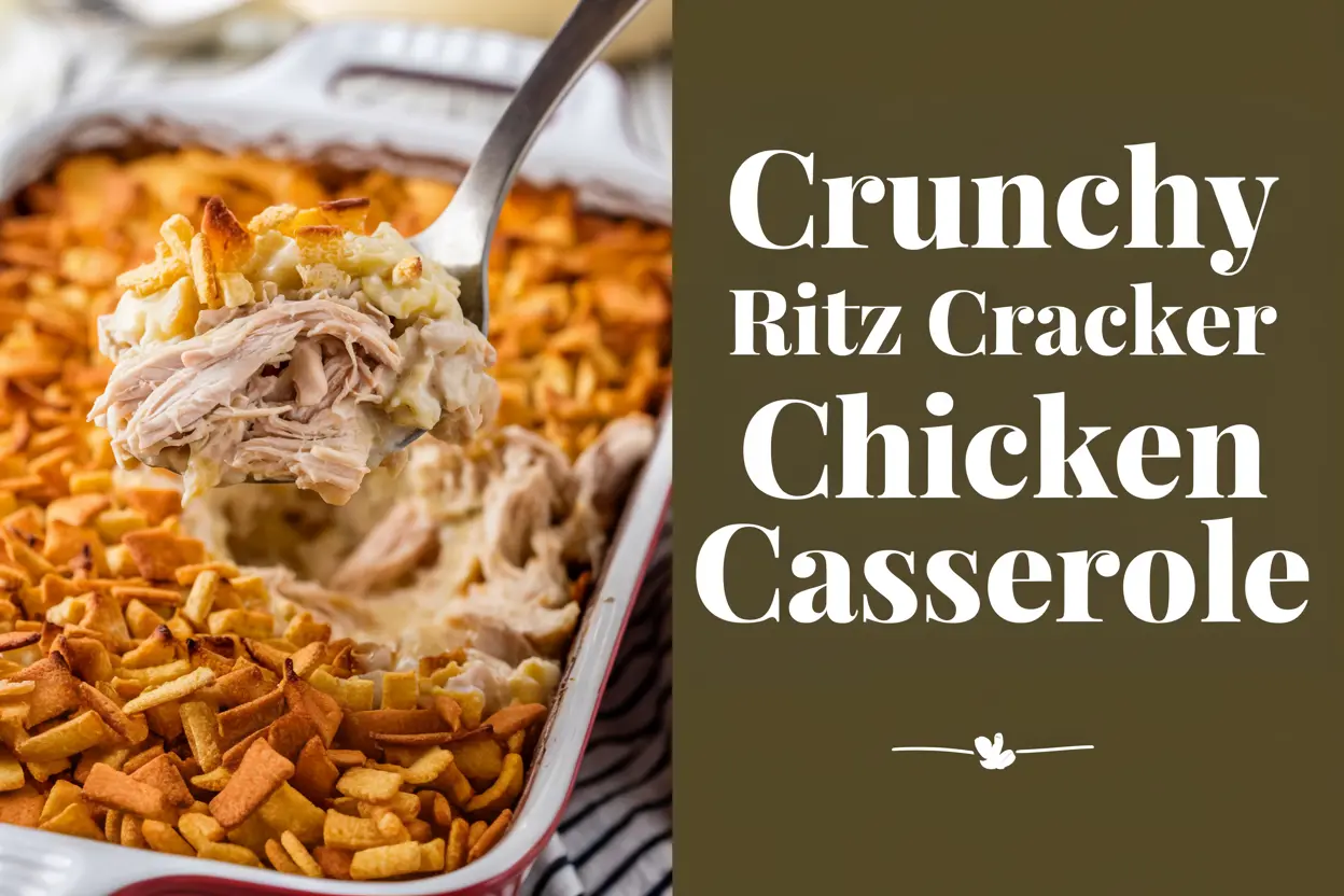 Crunchy Ritz Cracker Chicken Casserole Recipe