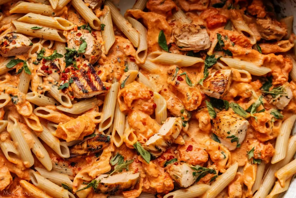chicken mozzarella pasta
