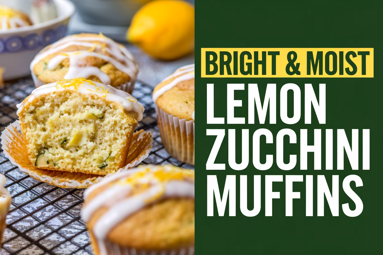 Bright & Moist Lemon Zucchini Muffins: A Zesty, Tender Treat!