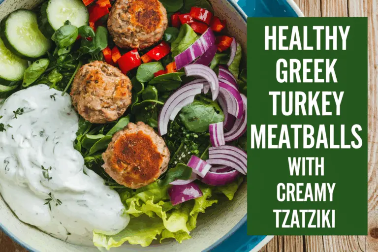 Greek Turkey Meatballs with Creamy Tzatziki Sauce: A Fresh Mediterranean Treat