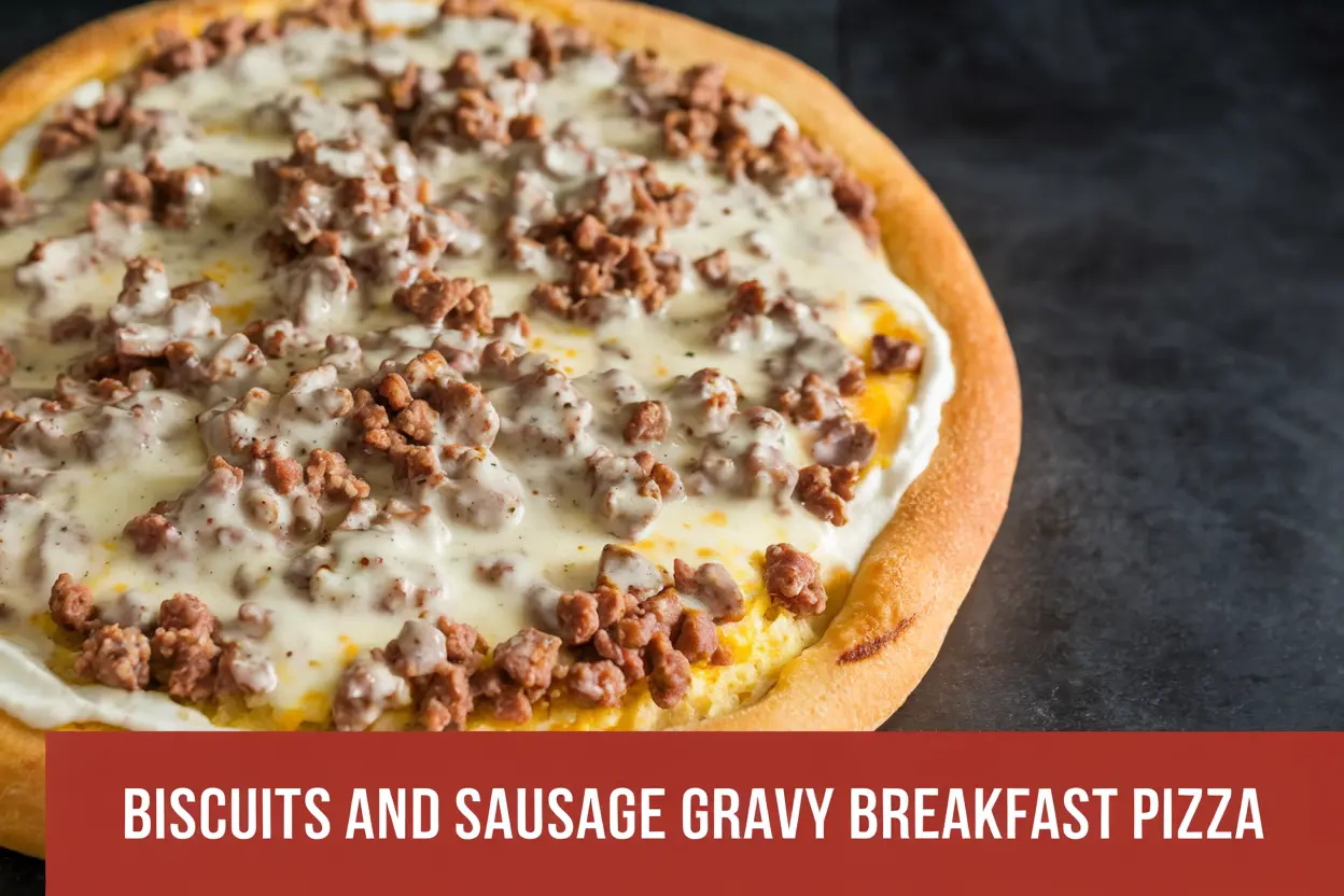 Biscuits and Sausage Gravy Breakfast Pizza: A Hearty Morning Delight