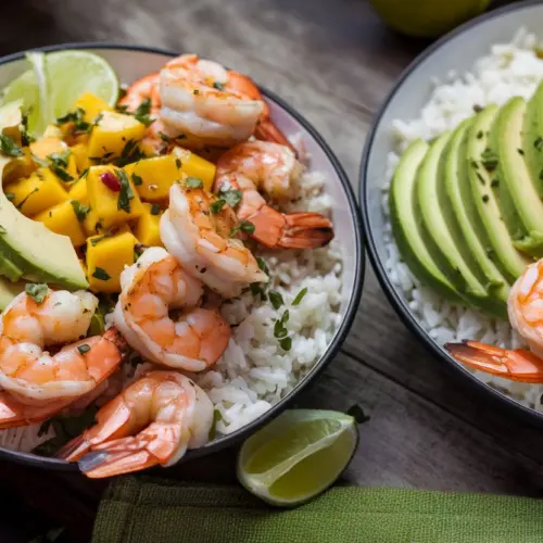 Shrimp and Avocado Bowls
