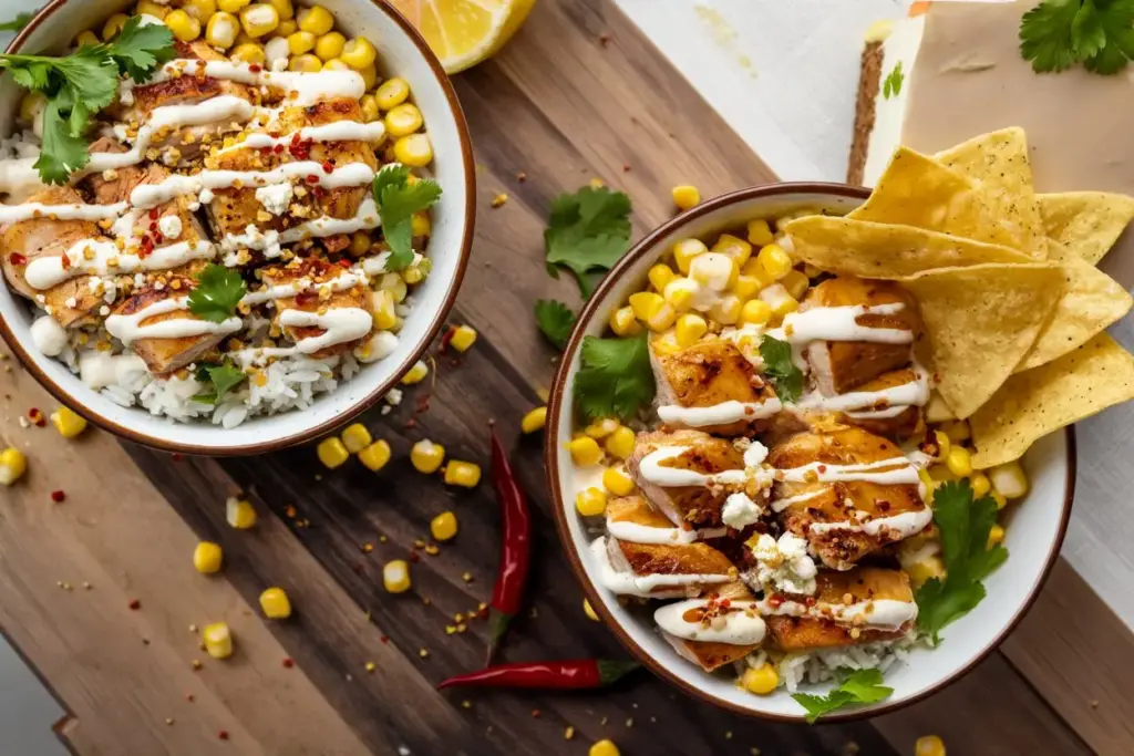 The Ultimate Mexican Street Corn and Grilled Chicken Rice Bowl Recipe 4 mexican street corn recipe