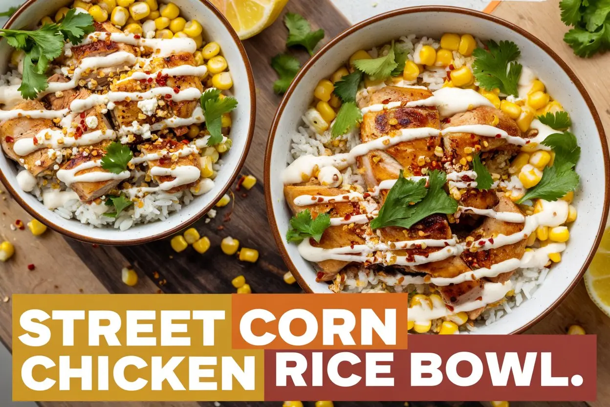 The Ultimate Mexican Street Corn and Grilled Chicken Rice Bowl Recipe