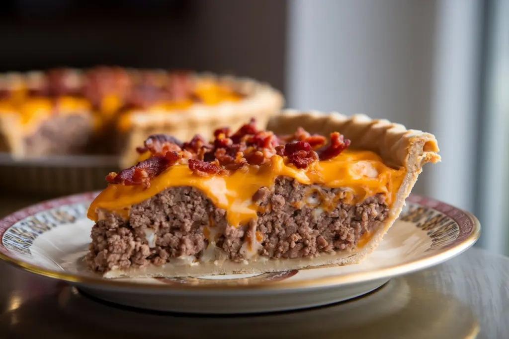 Irresistible Bacon Cheeseburger Pie 3 cheeseburger pie