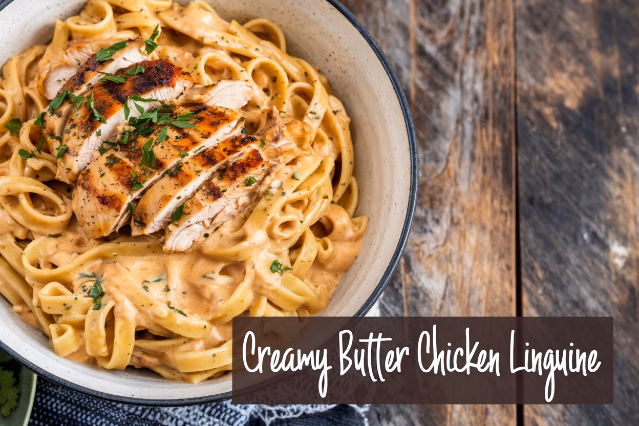Creamy Cowboy-Style Butter Chicken Linguine Recipe
