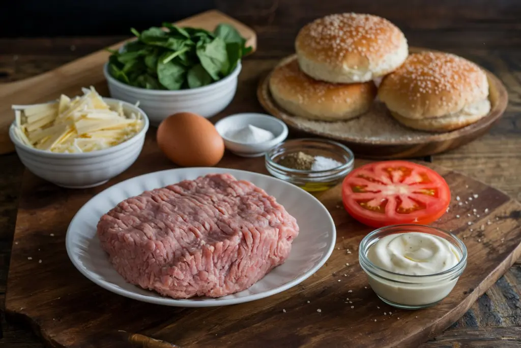 White Cheddar and Spinach Chicken Burger 2 White Cheddar and Spinach Chicken Burger Recipe