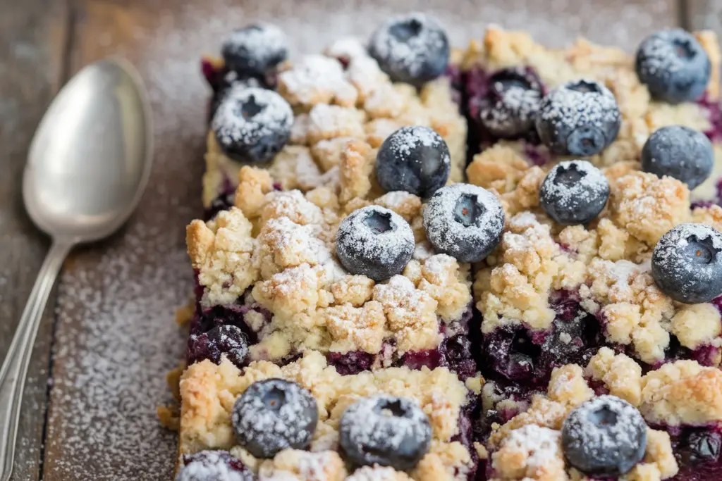 Sourdough Blueberry Crumb Cake