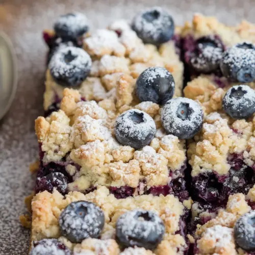 Sourdough Blueberry Crumb Cake