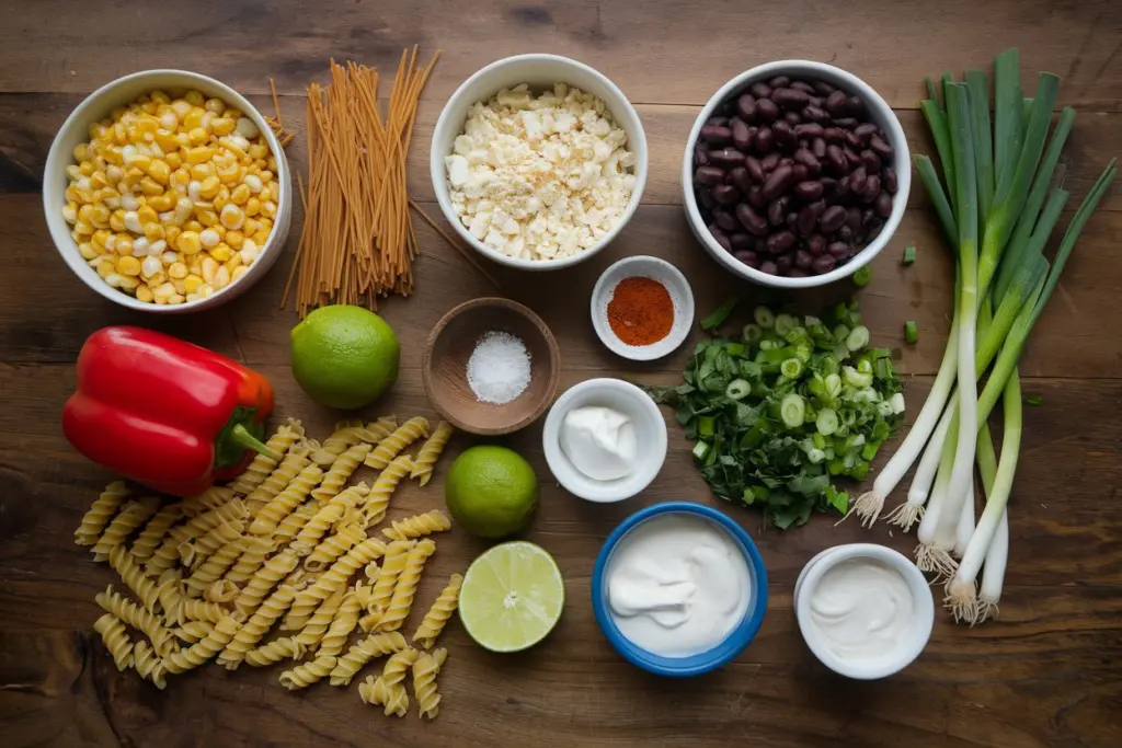 Mexican Street Corn Pasta Salad: Zesty Elote-Inspired Pasta Salad with Creamy Lime Dressing 2 Mexican Street Corn Pasta Salad