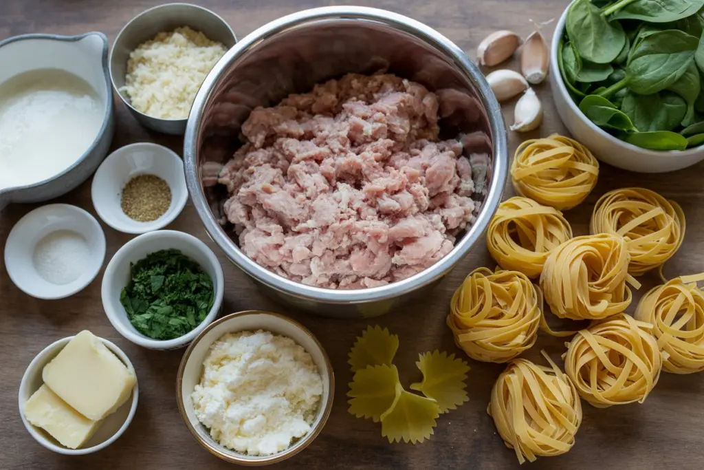 spinach alfredo pasta