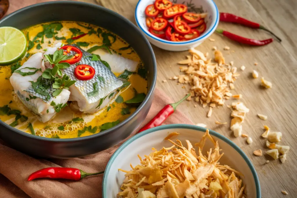 Tangy Coconut Fish Curry with Lime and Lemongrass 4 coconut fish curry