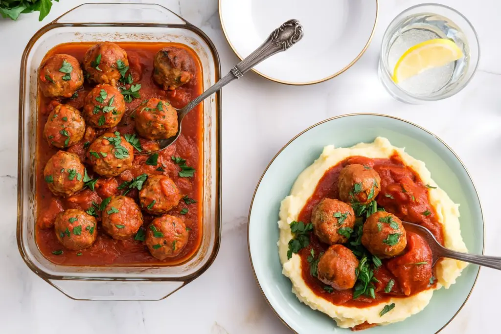 Classic Porcupine Meatballs in Tomato Sauce
