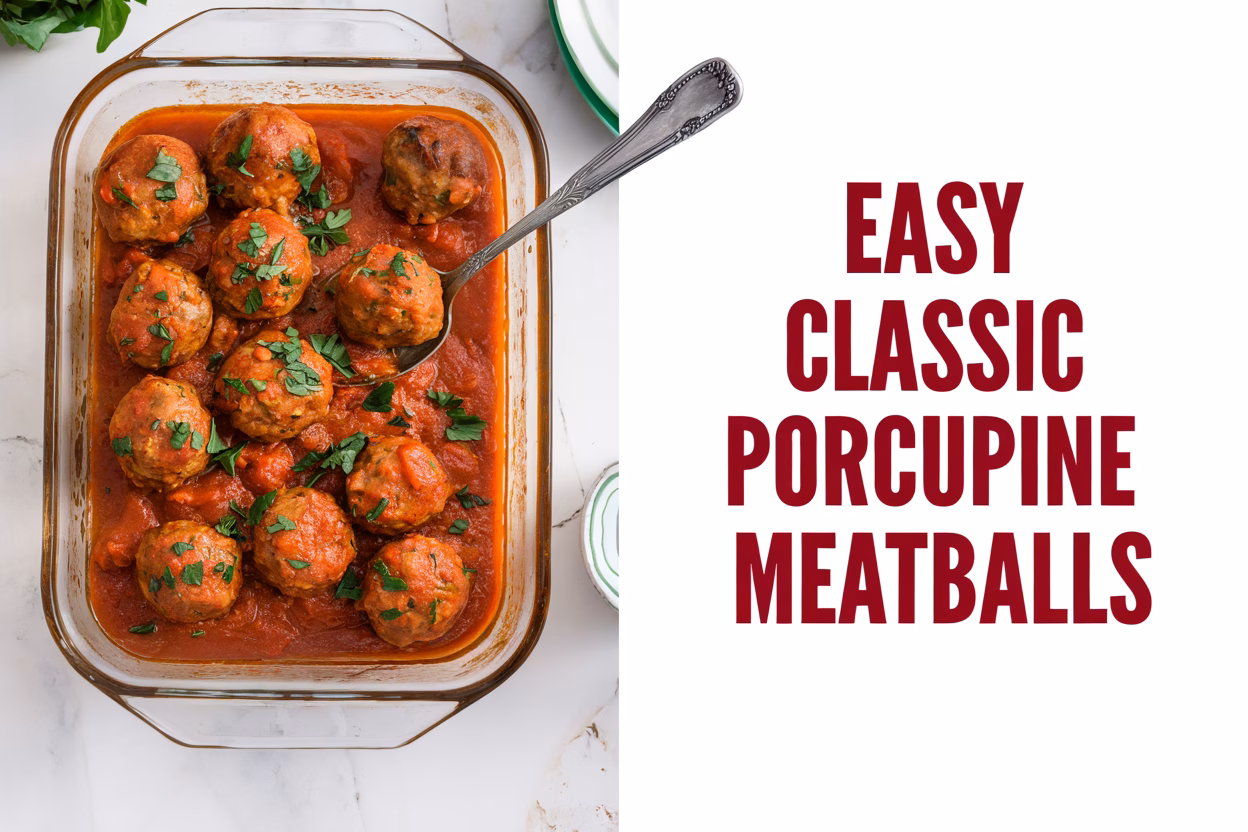 Classic Porcupine Meatballs in Tomato Sauce: A Hearty Comfort Dish