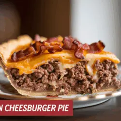 Irresistible Bacon Cheeseburger Pie Recipe-Easy & delicious!