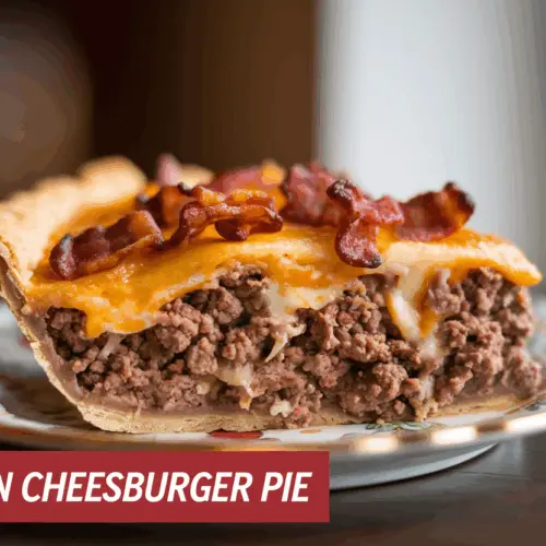 Irresistible Bacon Cheeseburger Pie Recipe-Easy & delicious!
