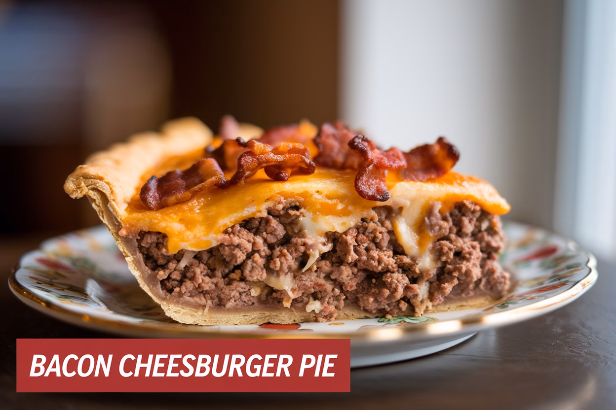 Irresistible Bacon Cheeseburger Pie Recipe