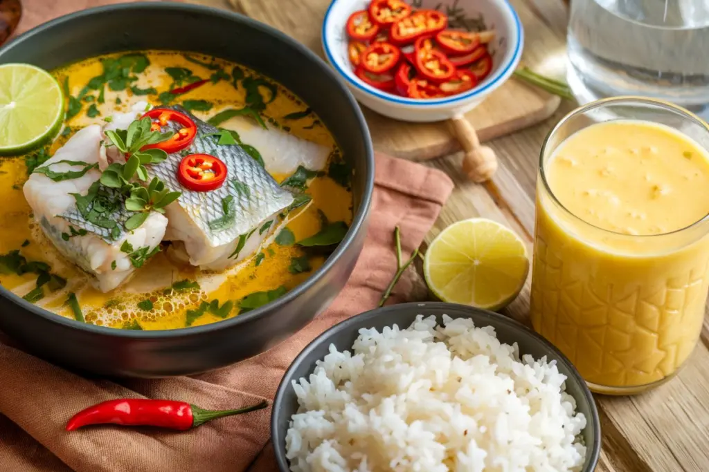 Tangy Coconut Fish Curry with Lime and Lemongrass 5 coconut fish curry recipe