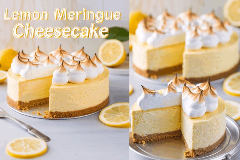 Zesty Lemon Meringue Cheesecake: A Creamy, Tangy Delight