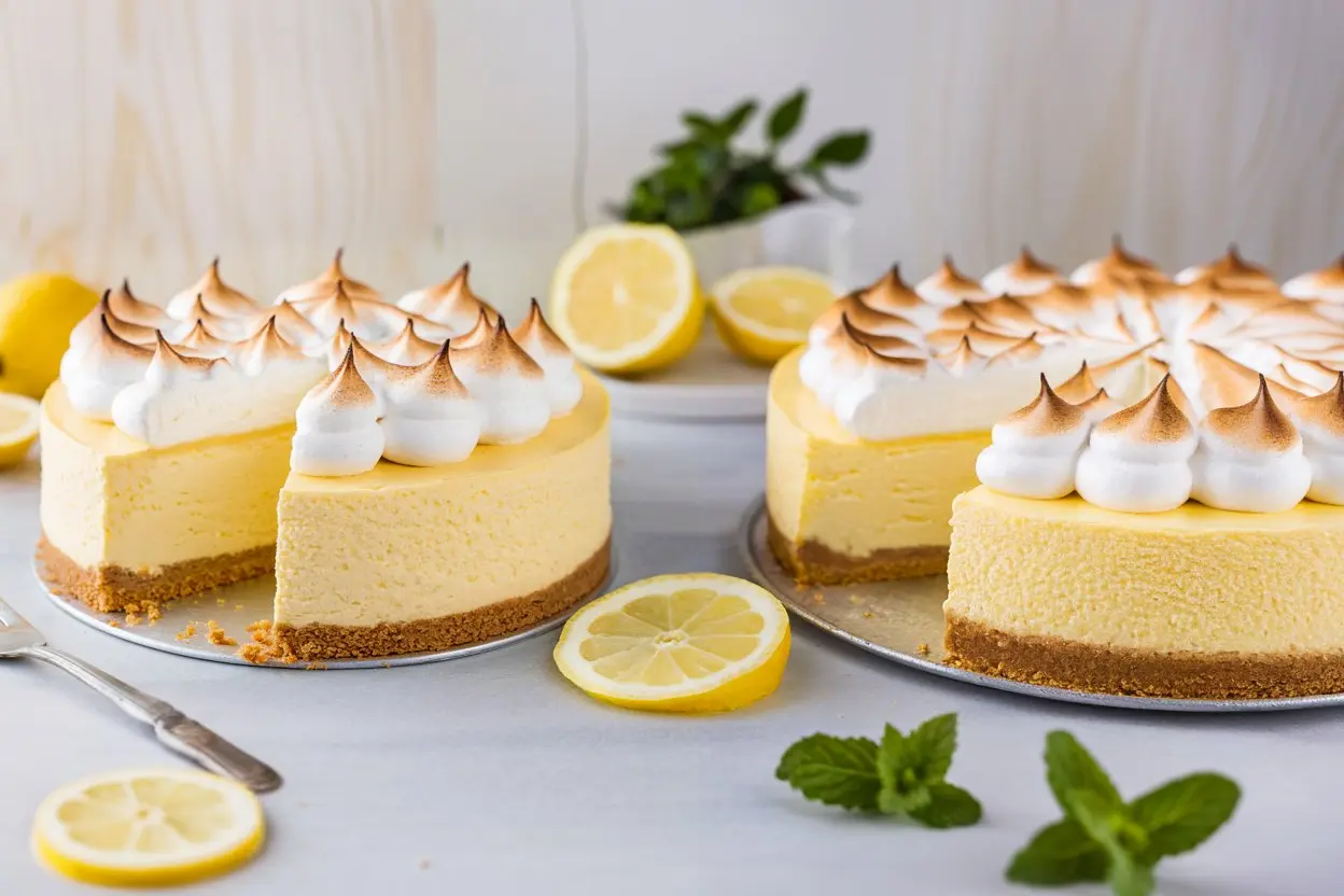 lemon meringue cheesecake
