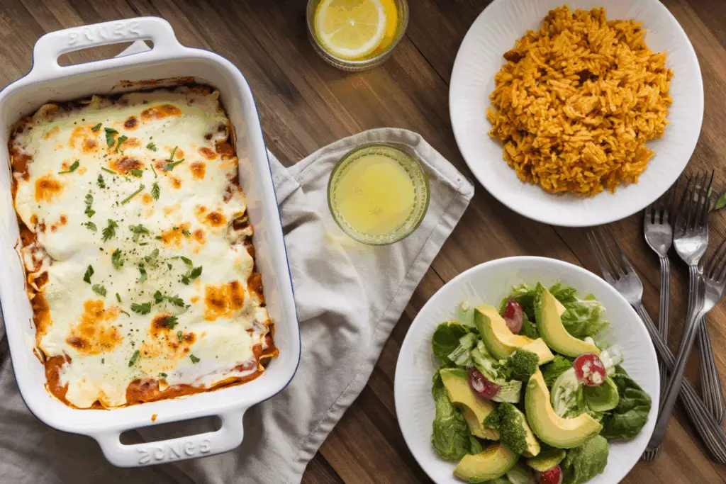 Creamy Chicken Enchilada Casserole 3 Chicken Enchilada Casserole