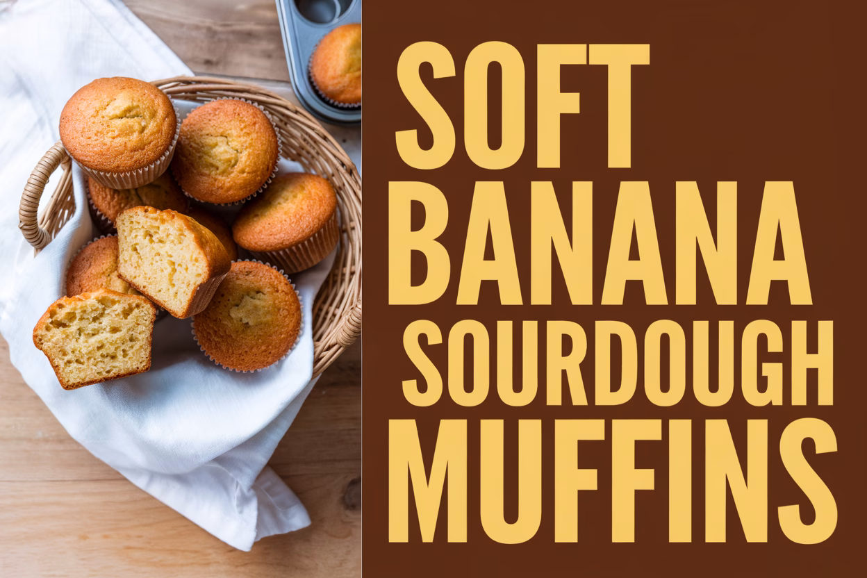 Soft Banana Sourdough Muffins Recipe: A Deliciously Moist Treat