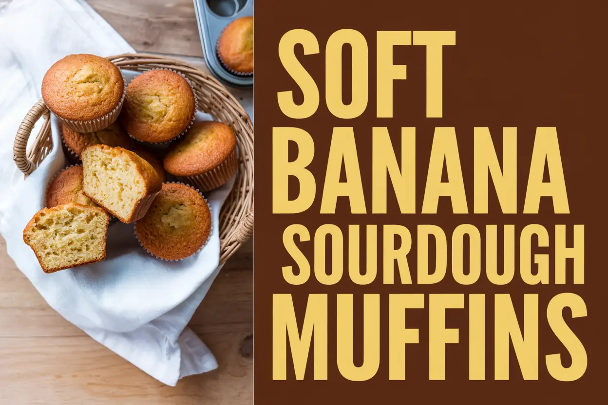 Soft Banana Sourdough Muffins Recipe: A Deliciously Moist Treat