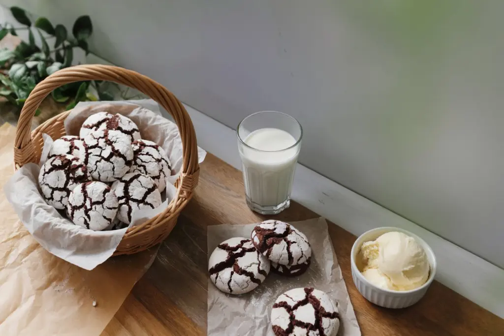 Overnight Sourdough Chocolate Crinkle Cookies Recipe