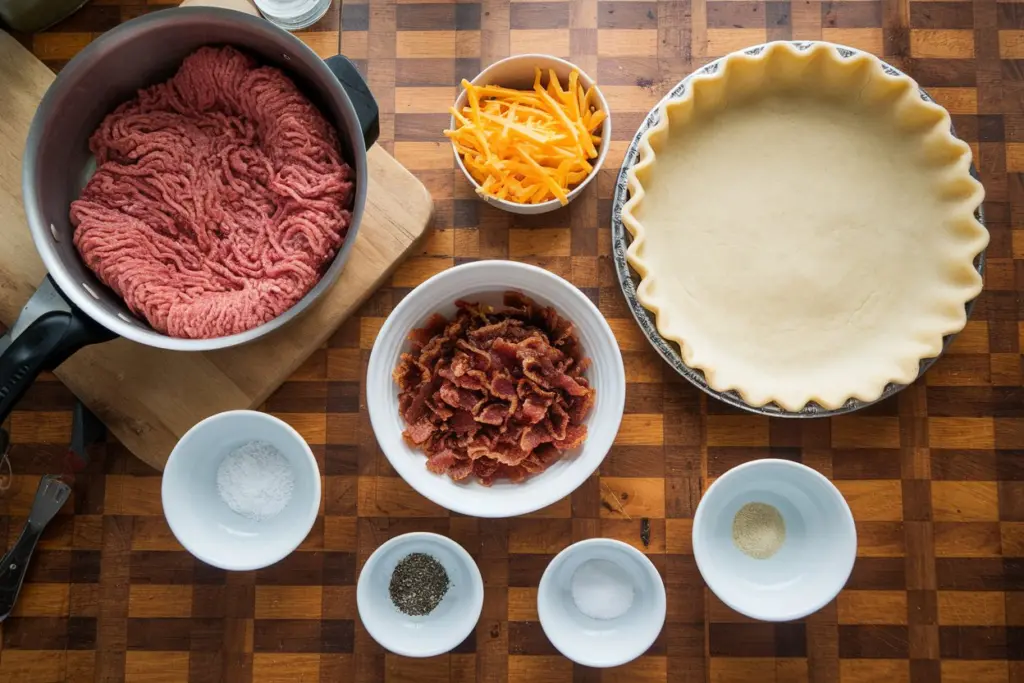 Irresistible Bacon Cheeseburger Pie 2 impossible cheeseburger pie recipe