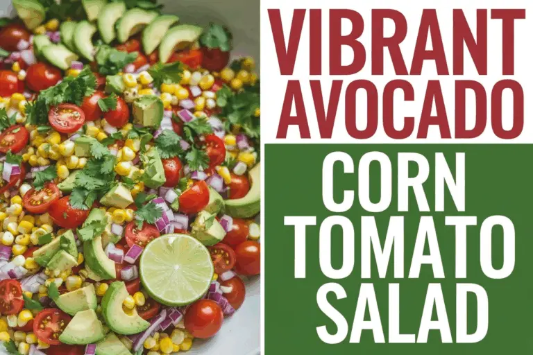 Vibrant Avocado Corn Tomato Salad: A Fresh, Colorful Delight