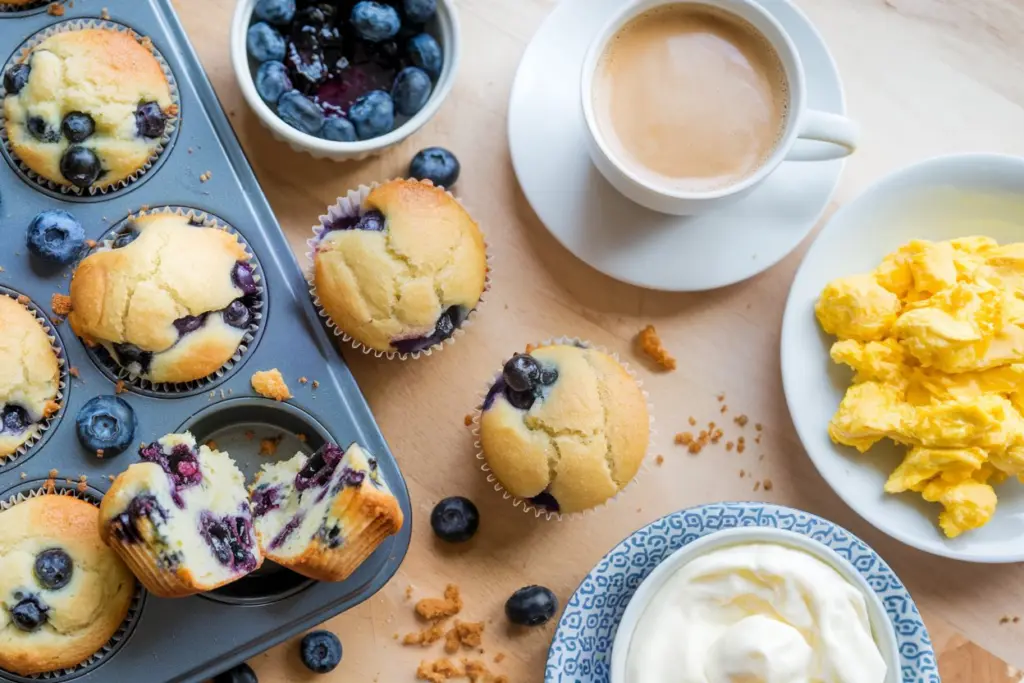 Sourdough Blueberry Muffins 6 Sourdough Blueberry Muffins