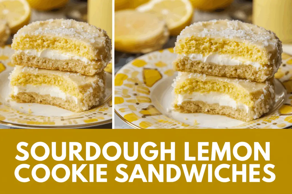 Sourdough Lemon Cookie Sandwiches with Creamy Filling: A Zesty Sweet Treat