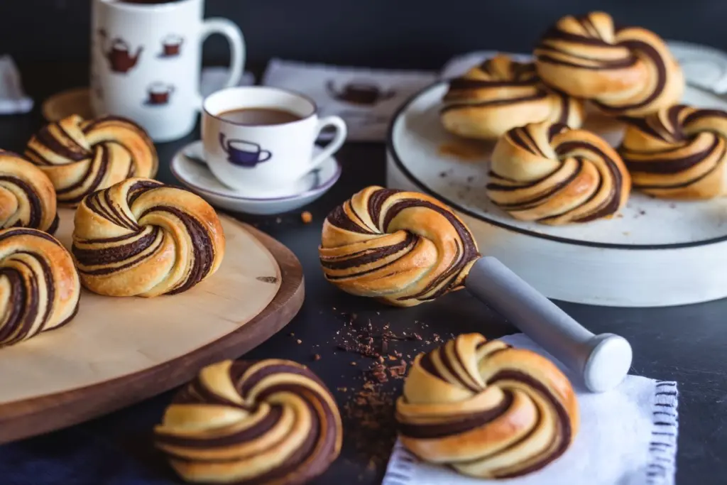  Sourdough Chocolate Knots 
