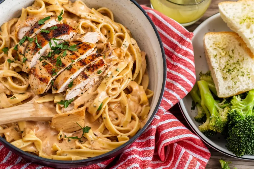 Creamy Cowboy-Style Butter Chicken Linguine 4 chicken linguine pasta| chicken pasta
