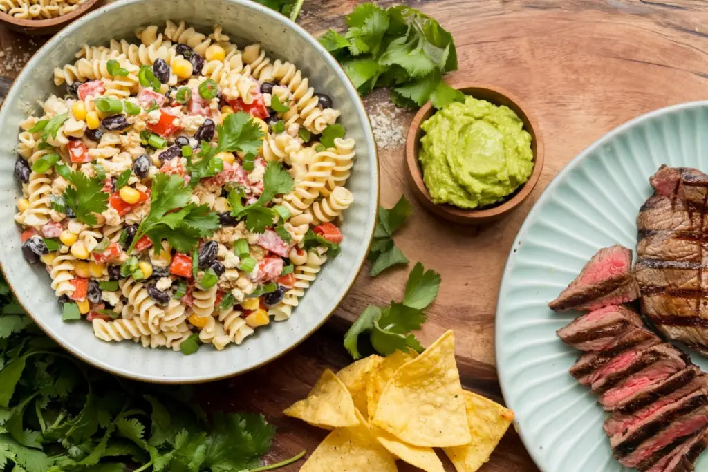 Mexican Street Corn Pasta Salad: Zesty Elote-Inspired Pasta Salad with Creamy Lime Dressing 4 mexican street corn recipe