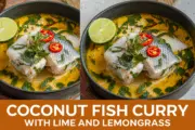 Tangy Coconut Fish Curry with Lime and Lemongrass
