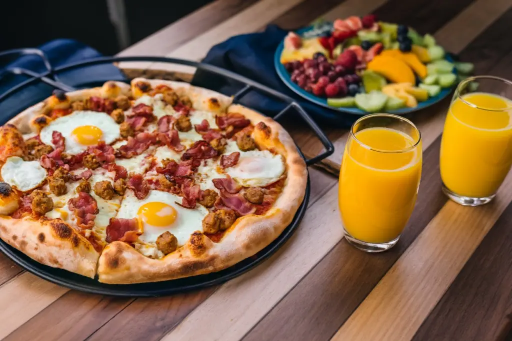 Sourdough Sausage & Egg Breakfast Pizza