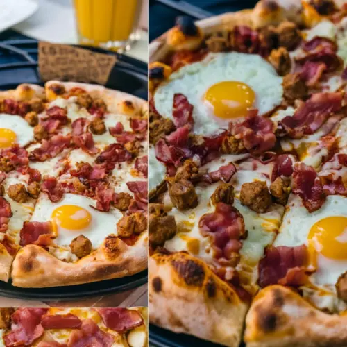 Sausage & Egg Breakfast Pizza