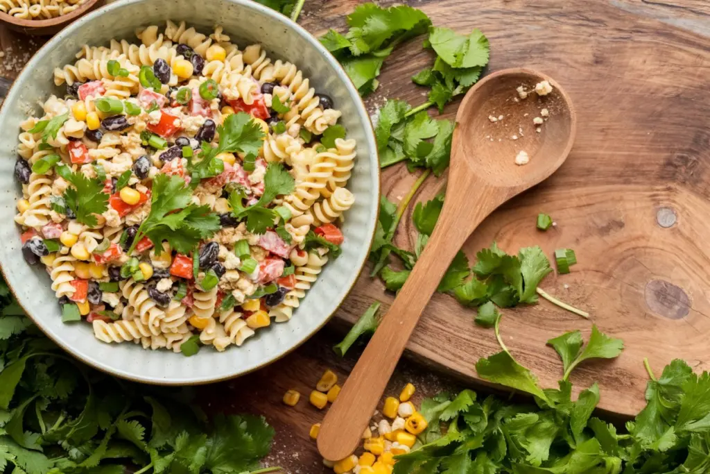 Mexican Street Corn Pasta Salad: Zesty Elote-Inspired Pasta Salad with Creamy Lime Dressing 3 mexican street corn