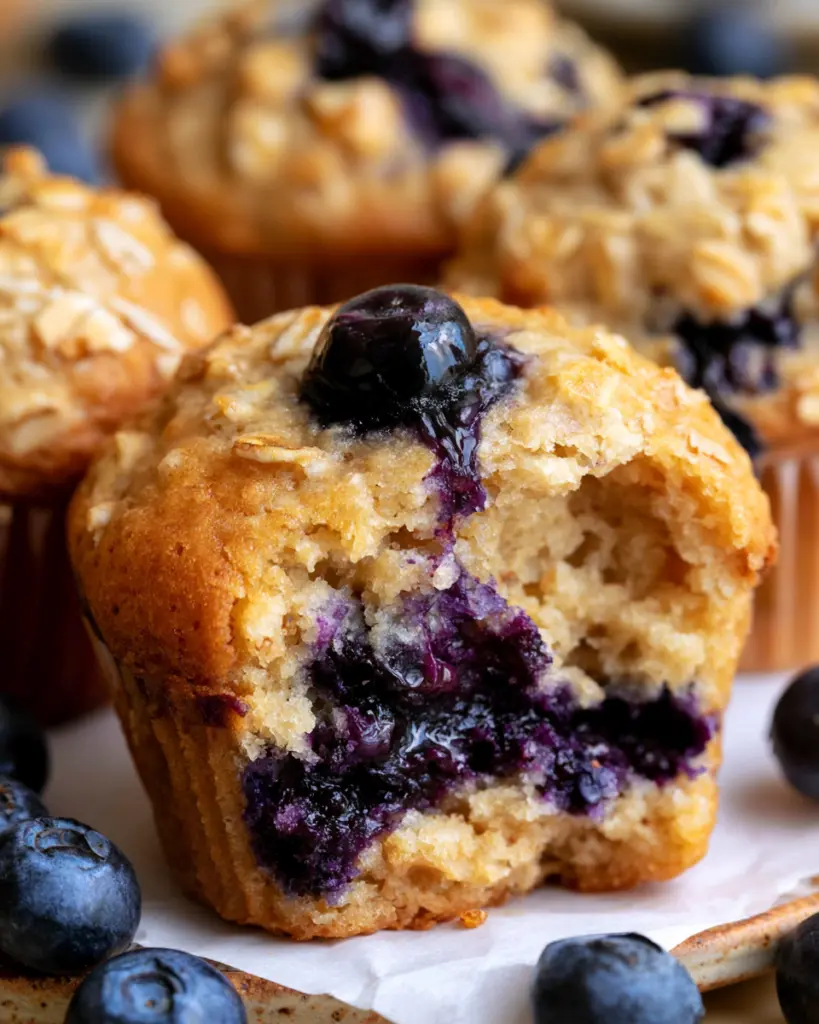 Blueberry Oatmeal Muffins 3 Blueberry Oatmeal Muffins