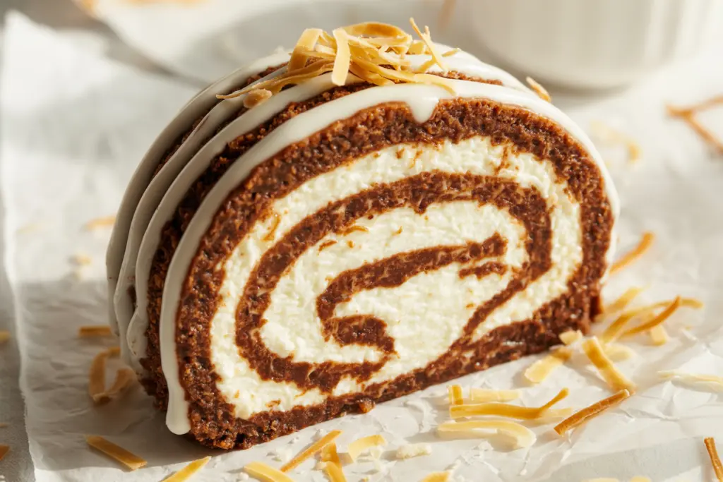 Coconut Dream Cheesecake Roll