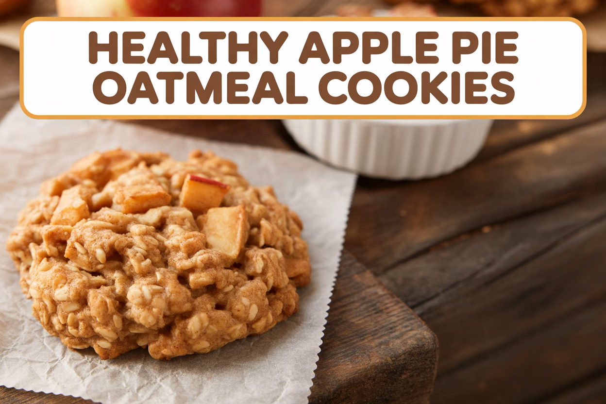Apple Pie Oatmeal Cookies Recipe (Healthy & Easy!)
