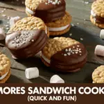 Chocolate-Dipped S’mores Sandwich Cookies – A Sweet, Gooey American Classic