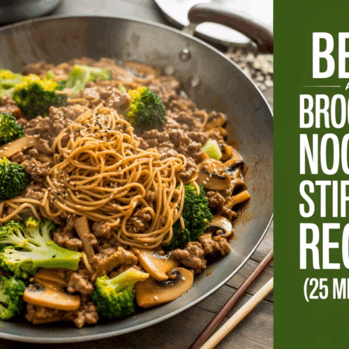 Savory Beef and Broccoli Noodle Recipe (25 minutes!)