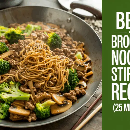 Savory Beef and Broccoli Noodle Recipe (25 minutes!)