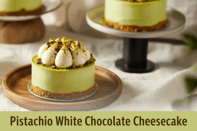White Chocolate Pistachio Cheesecake – No-Bake Gourmet Treat