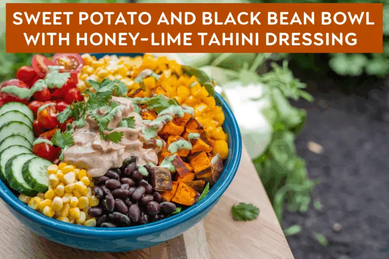Colorful Sweet Potato and Black Bean Bowl with Honey-Lime Tahini Dressing 1 Colorful Sweet Potato and Black Bean Bowl with Honey-Lime Tahini Dressing: A Vibrant, Nutritious Meal