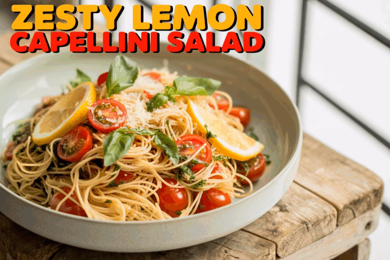 Zesty Lemon Capellini Salad with Fresh Herbs